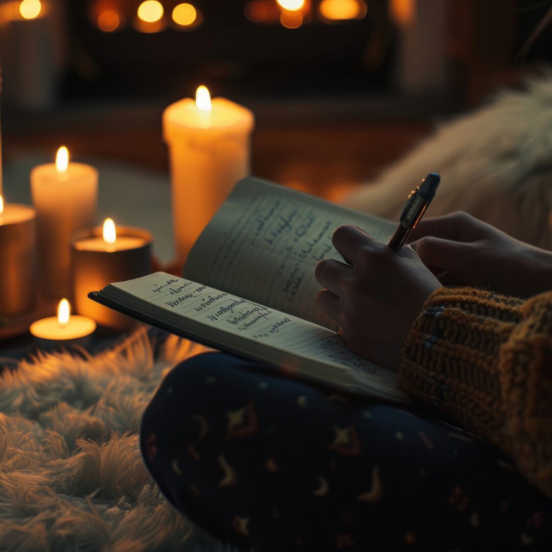 Perfect night routine: gratitude journal