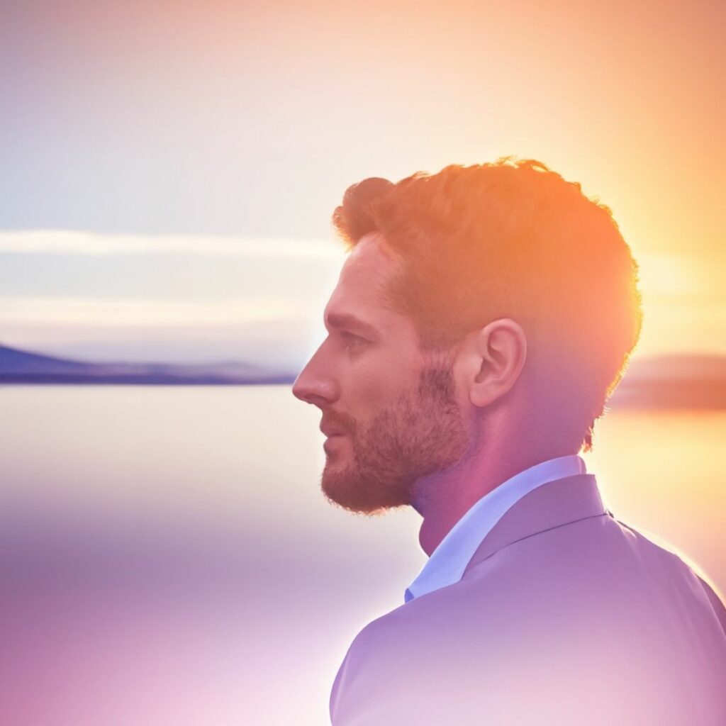 How to harness the power of thoughts: a man reflecting 