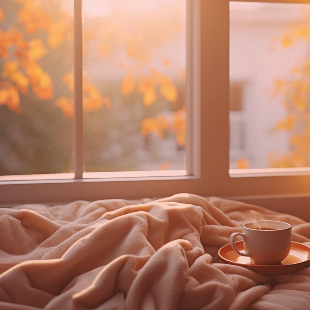 Morning routine perfetta: tazza di caffè a letto